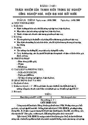 Giáo án Giáo dục công dân lớp 9 - Học kì II - Năm học 2014-2015